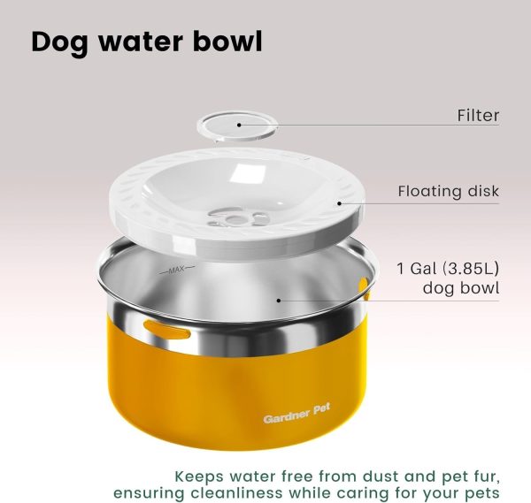 Gardner Pet Stainless Steel Dog Bowls-4