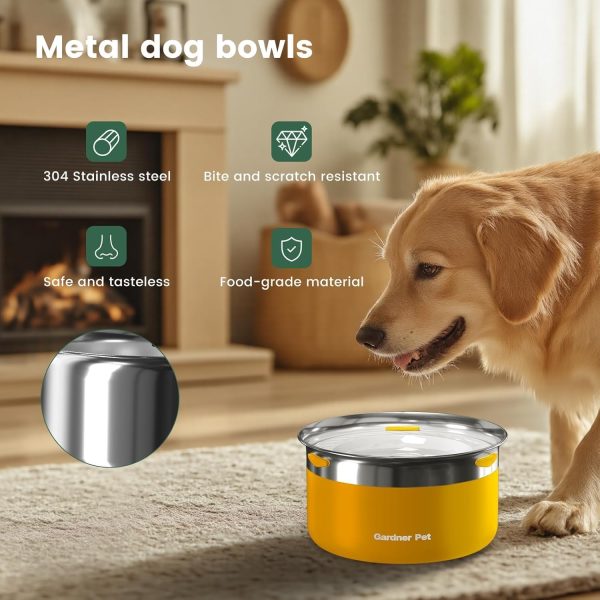 Gardner Pet Stainless Steel Dog Bowls-5