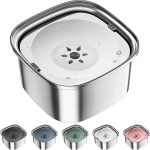 UPSKY 3L Stainless Steel Dog Water Bowl-0