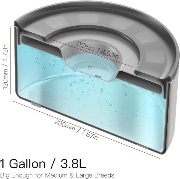 Stainless Steel Dog Bowl Feedoo Double Wall 3.8L-4