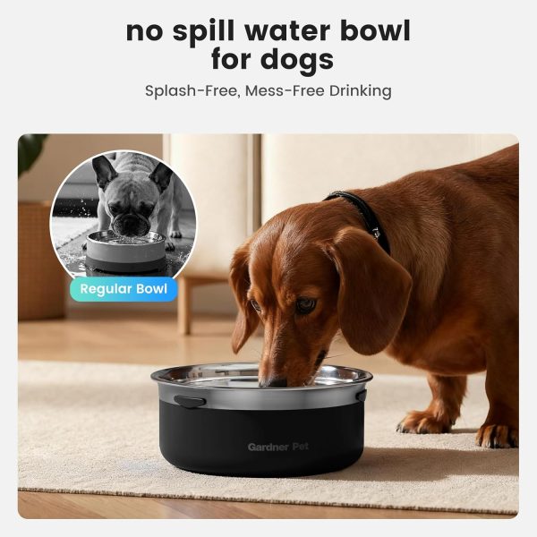 Gardner Pet Stainless Steel Dog Bowls-6