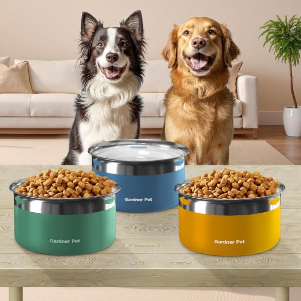 Gardner Pet Stainless Steel Dog Bowls-8