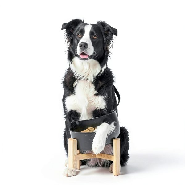 Tilted Dog Bowl SPUNKYJUNKY Ceramic 15deg Design-4