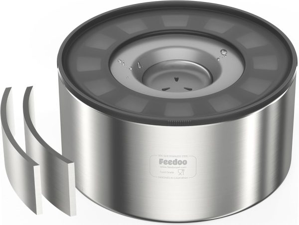 Stainless Steel Dog Bowl Feedoo Double Wall 3.8L-0
