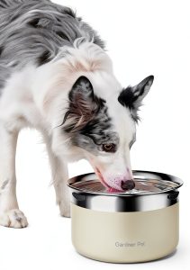 Gardner Pet Stainless Steel Dog Bowl Large 3.85L Slow Feeder-0