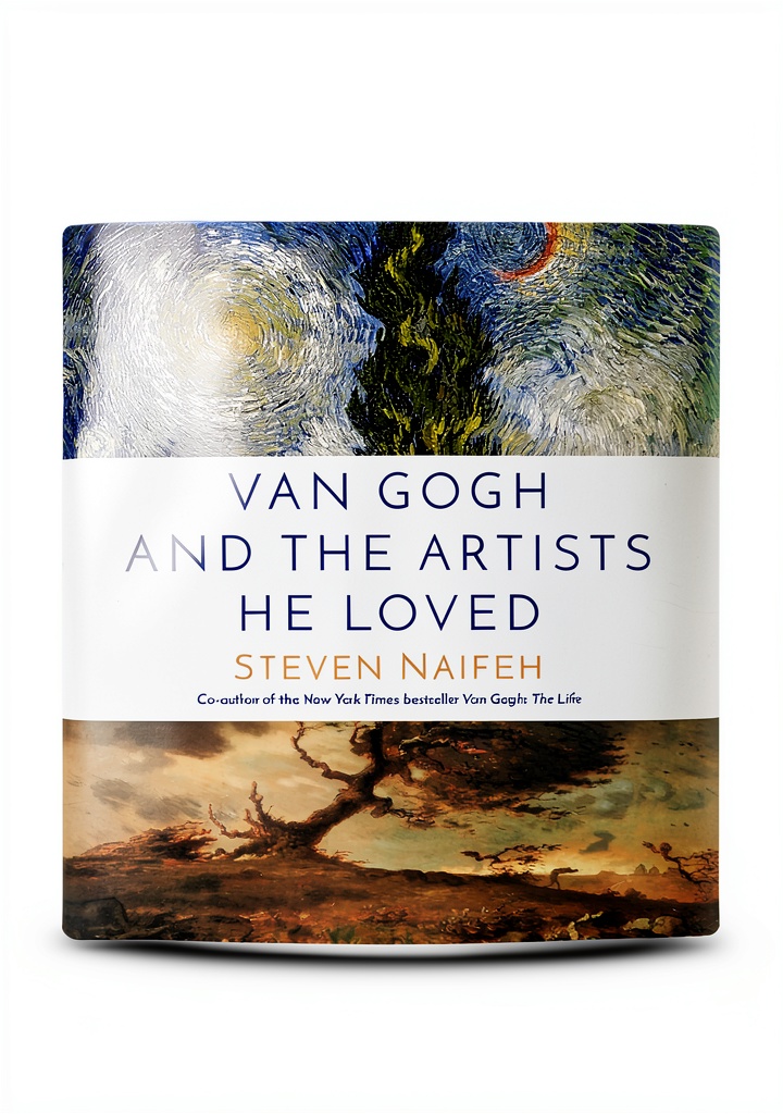 Kindle art biography open on a tablet showing enhanced typesetting