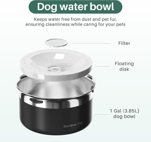 Gardner Pet Stainless Steel Dog Bowls-3
