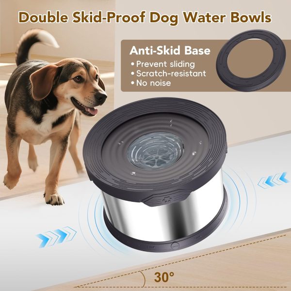 Stainless Steel Dog Bowl UPSKY Anti Spill-3