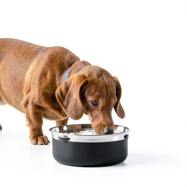 Gardner Pet Stainless Steel Dog Water Bowl Large 3.85L White-1
