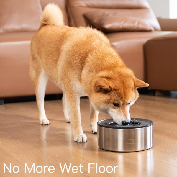 Stainless Steel Dog Bowl Feedoo Double Wall 3.8L-6