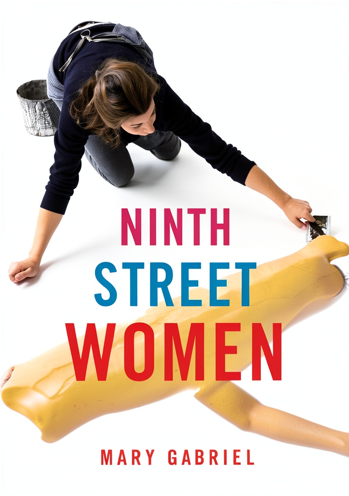 'Art biography Kindle book open on a tablet showing women artists section'