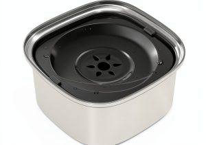 UPSKY 3L Stainless Steel Dog Water Bowl-0