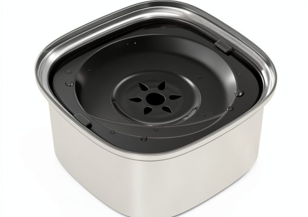 UPSKY 3L Stainless Steel Dog Water Bowl-0