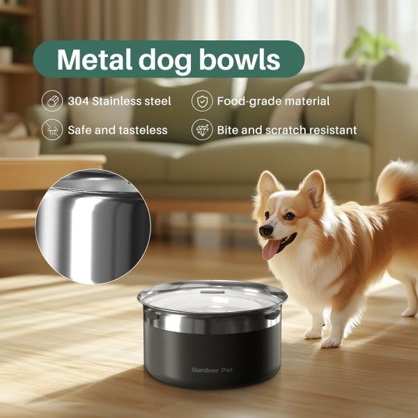 Gardner Pet Stainless Steel Dog Bowls-4