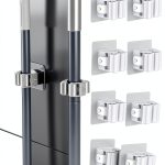 8Pcs Broom Holder Wall Mount,Plastic Mop Holder Hanger for Bathroom,Broom Organizer Storage Racks-0
