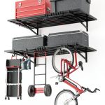 2-Pack Garage Wall Shelving with Hooks, Heavy Duty Wall Mount Storage Shelf 500 lbs Load Capacity Suitable for Garage Storage, Shed, Shop (2' x 4')-0