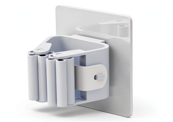 8Pcs Broom Holder Wall Mount,Plastic Mop Holder Hanger for Bathroom,Broom Organizer Storage Racks-1