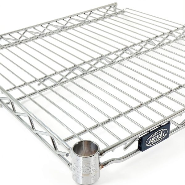 Nexel Chrome Wire Shelf 60W x 18D Industrial Steel Shelf-2