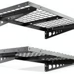 Garage Storage Shelf FLEXIMOUNTS 2 Pack 2x4ft Heavy Duty Black Rack-0