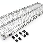 Nexel Chrome Wire Shelf 60W x 18D Industrial Steel Shelf-0