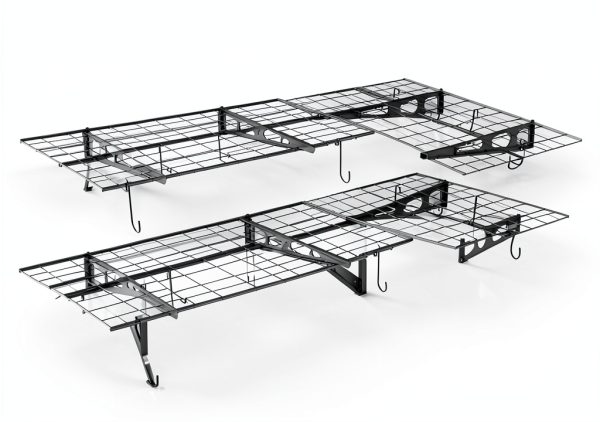 Garage Wall Shelving ZUCIRE 2 Pack 2x6 Ft Heavy Duty Metal with Hooks-6