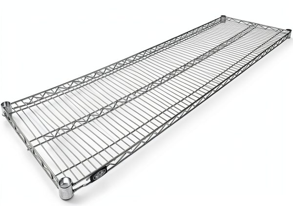 Nexel Chrome Wire Shelf 60W x 18D Industrial Steel Shelf-3