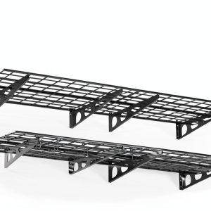 Garage Wall Shelving ZUCIRE 2 Pack 2x6 Ft Heavy Duty Metal with Hooks-0