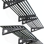 Garage Shelving Wall Mounted, 2-Pack 2x8ft Garages Shelving 24-inch-by-96-inch Wall Shelf Garage Storage Rack Floating Shelves, Space-Saving Black-0